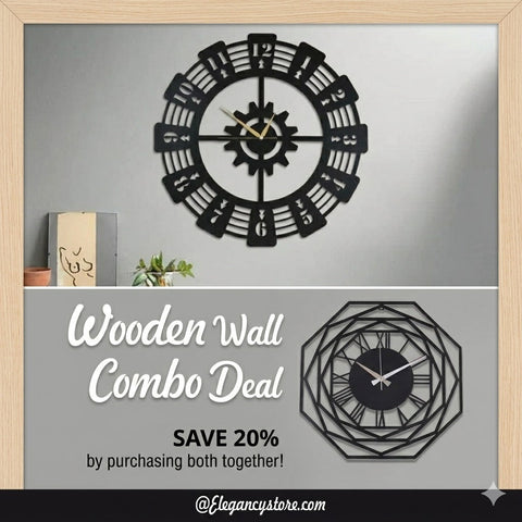WOODEN WALL CLOCK