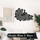 Beautiful Peacock Wooden Wall Art