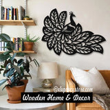 Beautiful Peacock Wooden Wall Art