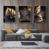 3 Pcs Set Modern Plant Leaf Wall Art Hanging