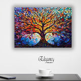 1 Pc Abstract Wooden Wall Hanging (Abs-001)