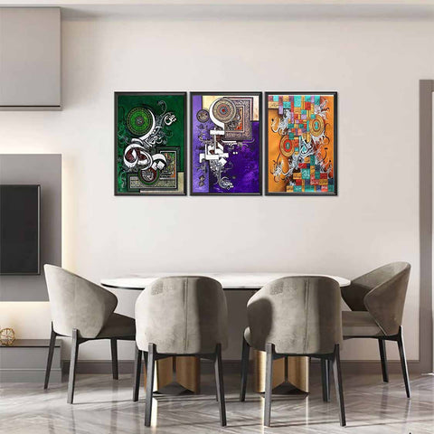 3 Pcs Painting Style Wall Frame Pl-003