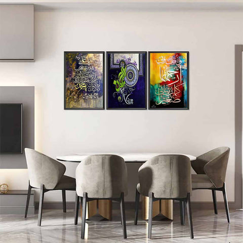 3 Pcs Painting Style Wall Frame Pl-004