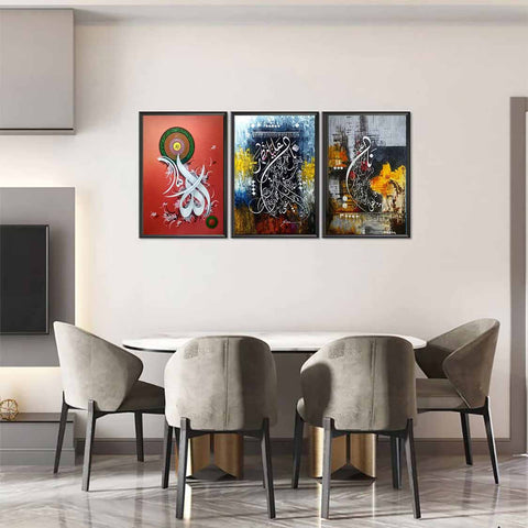 3 Pcs Painting Style Wall Frame Pl-005