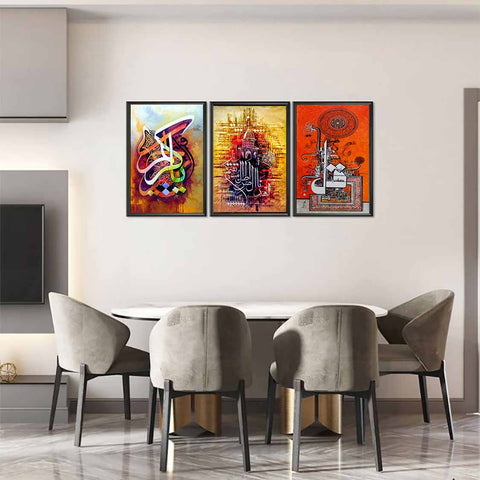 3 Pcs Painting Style Wall Frame Pl-007