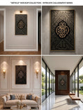 Kaaba Kiswah Inspired Wall Hanging