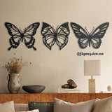 3 Pcs Butterfly Wall Hanging