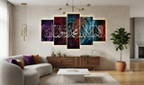 5 Splitter Wall Hanging Kalma - Multi Colour