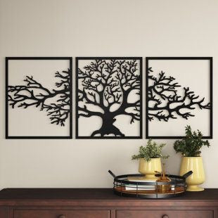 3 Pcs Life Tree Wall Art