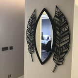 2 Pcs Leaf Set With Acrylic Mirror