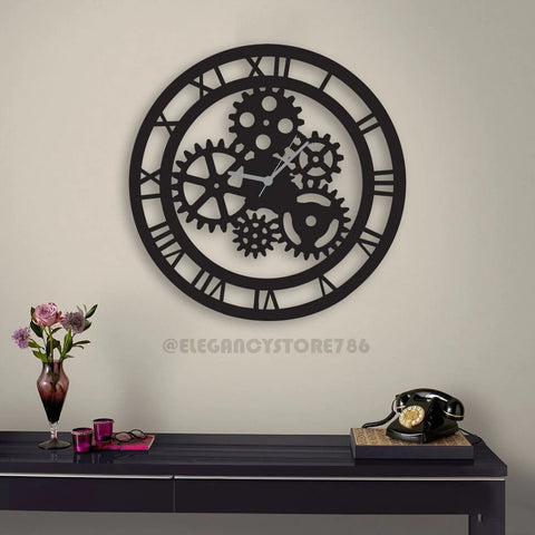 Eid Sale Wooden 1 Pc Wall Clock 18*18 Inch