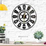 Strips Roman Clock 1 Pc Wall Clock