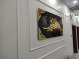 Hasbunallahu Wani'mal Wakeel Acrylic Calligraphy (Black)