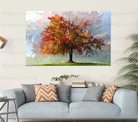 Medium autumn tree wall art frame EE79747