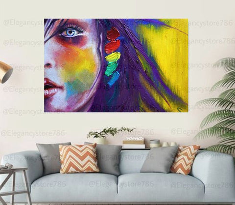 Single Pc Abstract Wall Frame 004