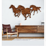 WOODEN 3PCS HORSE (BLACK)