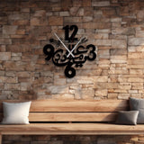 Imam Ali Zulfiqar Sword Wooden Wall Clock - Ya Ali Madad - Mu-09839