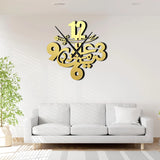 Imam Ali Zulfiqar Sword Wooden Wall Clock - Ya Ali Madad - Mu-09839