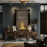 Kaaba Kiswah large wall frame for Islamic home decor