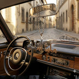 Masha Allah Horizontal Car Hanging Stainless Steel Silver