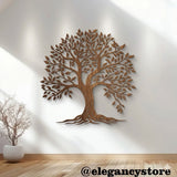 Eid Sale Wooden 1 Pc Round Shape Tree Wood Brown 18*18 Inch