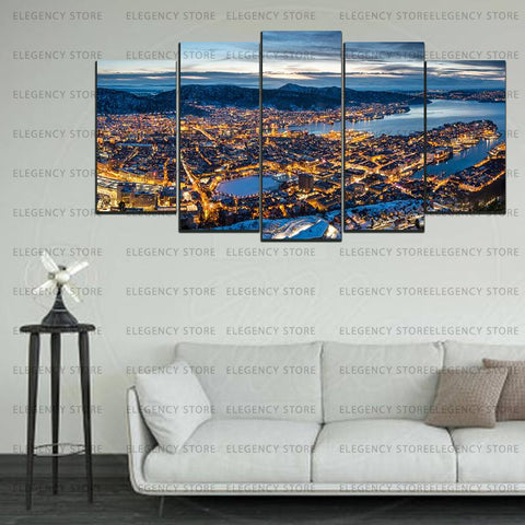 5 Split 3D Wall Frame - Digitally Printed Landscape(AJ-029)