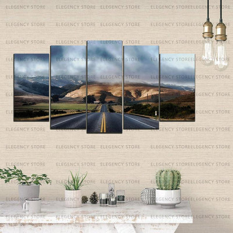 5 Split 3D Wall Frame - Digitally Printed Landscape(AJ-031)