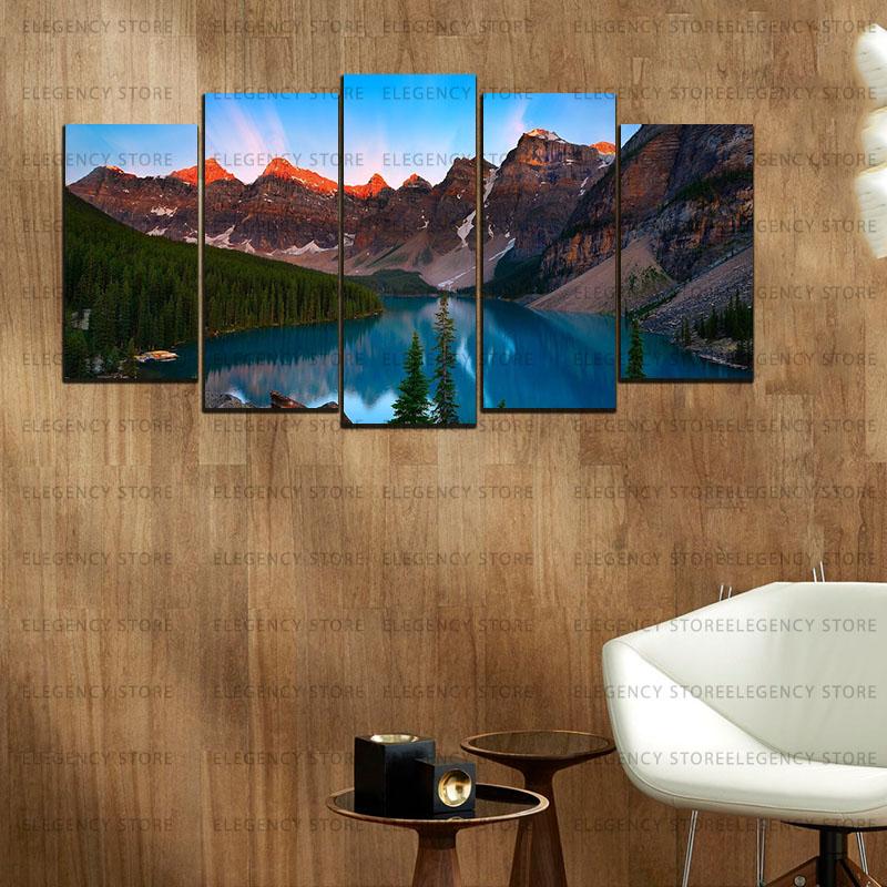 5 Split 3D Wall Frame - Digitally Printed Landscape(AJ-032)