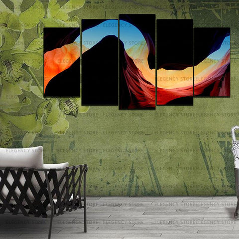 5 Split 3D Wall Frame - Digitally Printed Landscape(AJ-038)