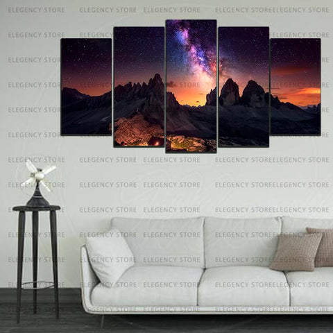 5 Split 3D Wall Frame - Digitally Printed Landscape(AJ-039)