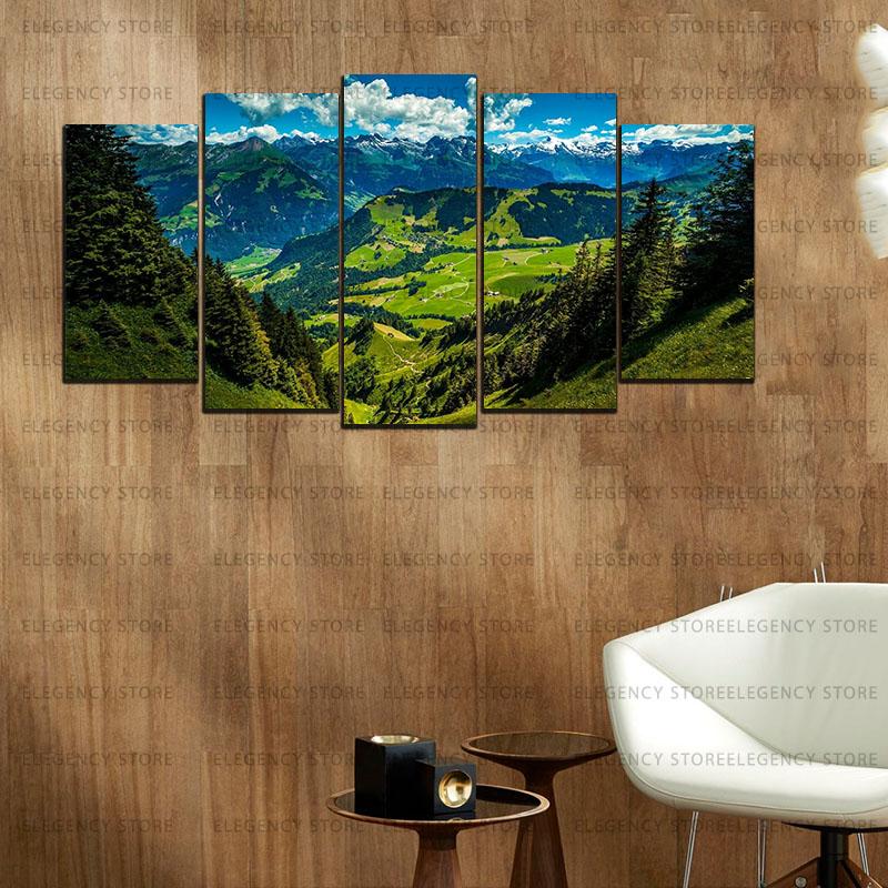 5 Split 3D Wall Frame - Digitally Printed Landscape(AJ-03)