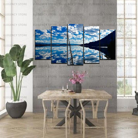 5 Split 3D Wall Frame - Digitally Printed Landscape(AJ-040)