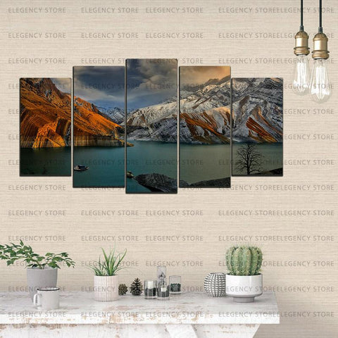 5 Split 3D Wall Frame - Digitally Printed Landscape(AJ-041)