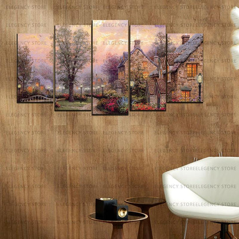 5 Split 3D Wall Frame - Digitally Printed Landscape(AJ-042)