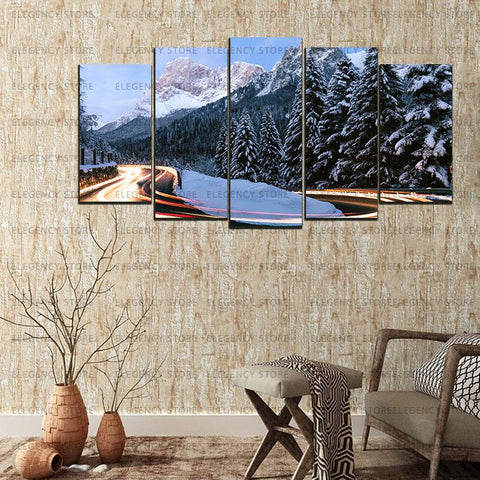 5 Split 3D Wall Frame - Digitally Printed Landscape(AJ-043)