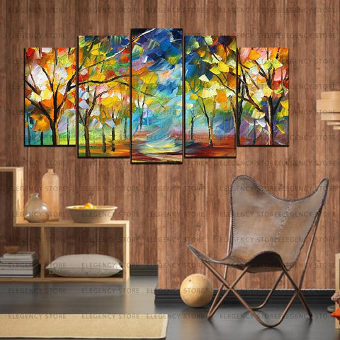 5 Split 3D Wall Frame - Digitally Printed Landscape(AJ-044)