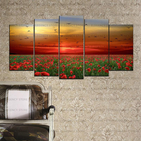 5 Split 3D Wall Frame - Digitally Printed Landscape(AJ-045)