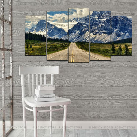5 Split 3D Wall Frame - Digitally Printed Landscape(AJ-047)