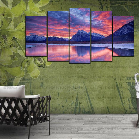 5 Split 3D Wall Frame - Digitally Printed Landscape(AJ-048)