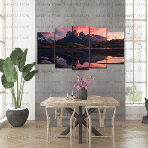 5 Split 3D Wall Frame - Digitally Printed Landscape(AJ-050)