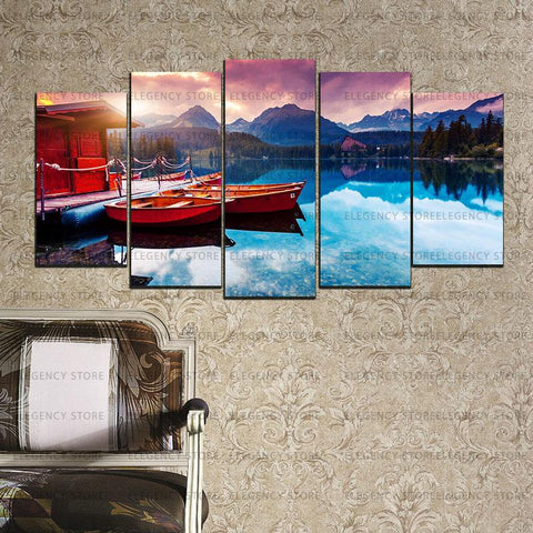 5 Split 3D Wall Frame - Digitally Printed Landscape(AJ-05)