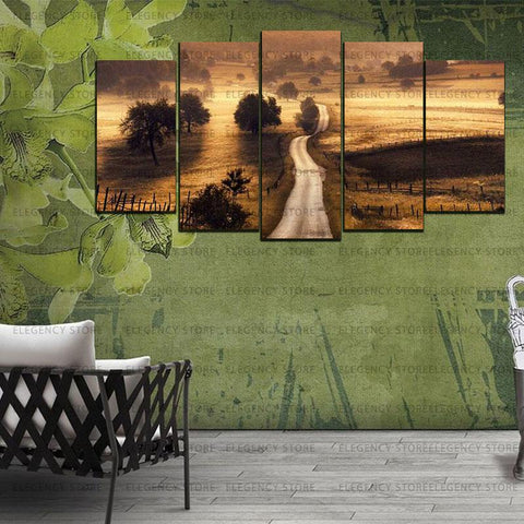 5 Split 3D Wall Frame - Digitally Printed Landscape(AJ-08)