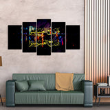 5 PCS Islamic WallFrame  (Ajwk15-093)