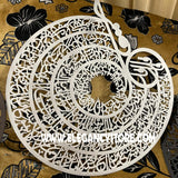 ROUND SHAPE 4 QULS WOODEN