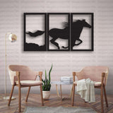 ELEGANT 3 PC WOOD HORSE (Joint AI-001)