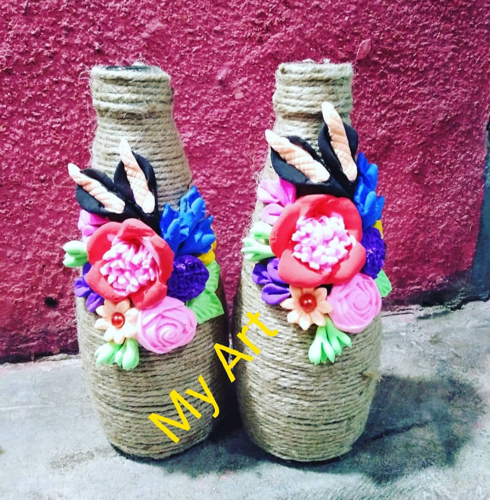 Multi Bottles Pairs For Decoration Hand Made