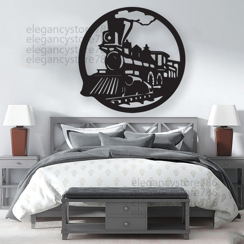 WOODEEN TRAIN WALL DECOR (ART-006)