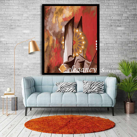 SINGLE 3D ISLAMIC WALL FRAME