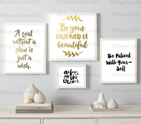 Inspiration Quotes Frame (4PCS)