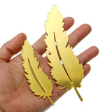 Feather Shape Mural Decals - GOLD